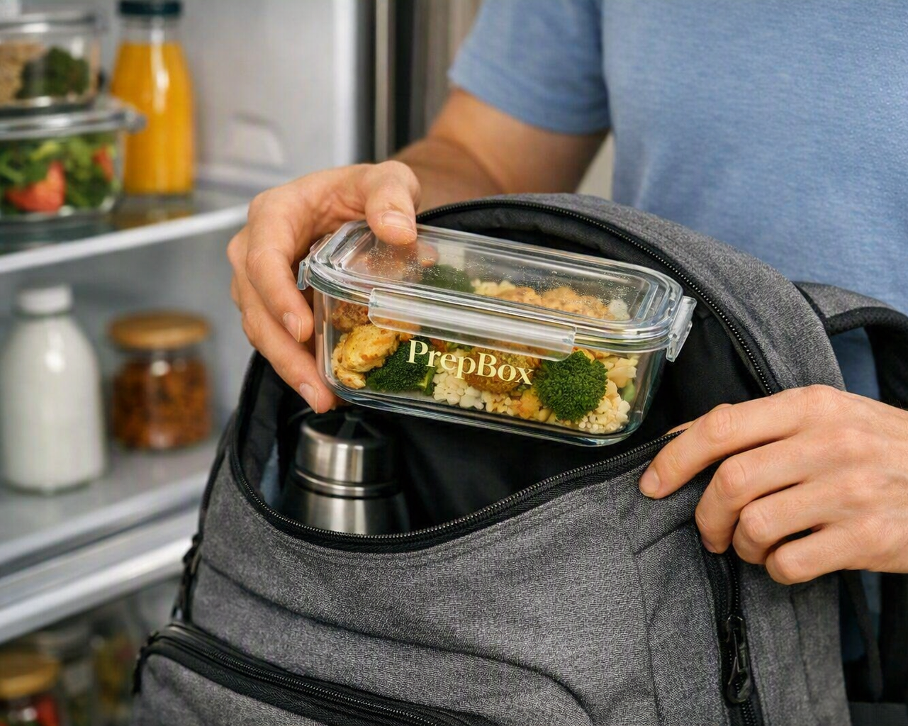 PrepBox Ultimate- Lasinen ruoansäilytysastiasetti 15kpl Koko viikko + Pakastus